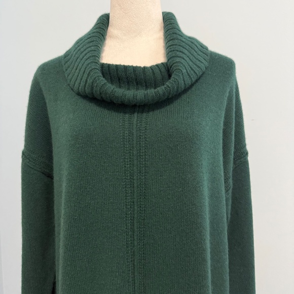 Sundance SONJA CASHMERE DRESS Evergreen Size L - Picture 2 of 9
